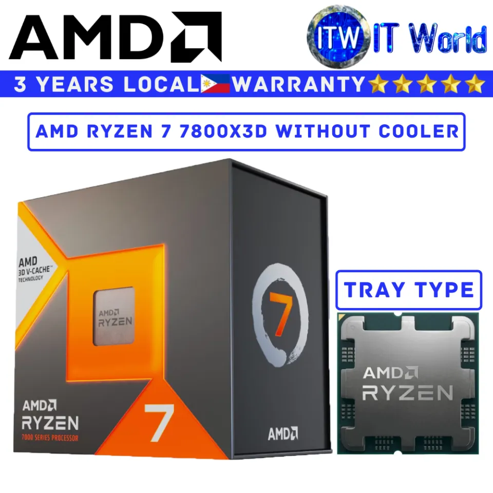 ITW AMD Ryzen 7800X3D 8-Core 16-Thread Base up to