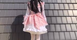 Japanese-style maid outfit Lolita-style womens clothing long-sleeved dress with a short skirt cosplay Maid uniform