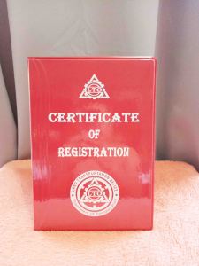 A4 Size OR CR Holder/Documents Holder red