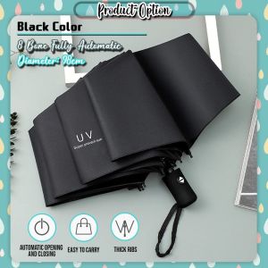 Automatic Umbrella Foldable Anti UV Umbrella Windproof Umbrella 折叠雨伞 Payung Lipat Automatic - UM06