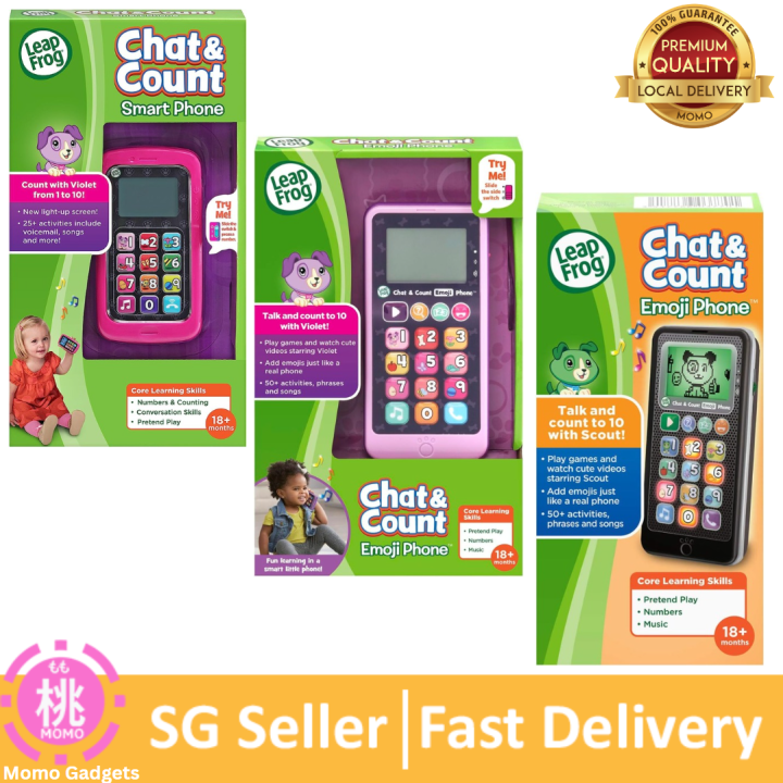 LeapFrog Chat And Count Smart Phone Emoji Phone for kids
