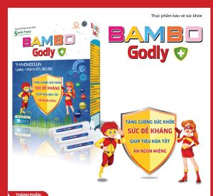Bambo godly giúp trẻ tăng cường sức đề kháng hỗ trợ tiêu hóa giúp trẻ ăn ngon miệng bổ sung vitamin ......