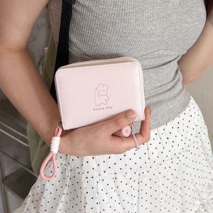 COPOTIYA การ์ตูน กระเป๋าสตางค์ผู้หญิง สั้น คาวาอี้ ที่ใส่บัตรพับสำหรับนักเรียน ง่าย หมี กระต่าย แมว กระเป๋าเหรียญ ของขวัญ