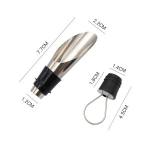 Multifunctional stainless steel wine pourer bottle stopper tool