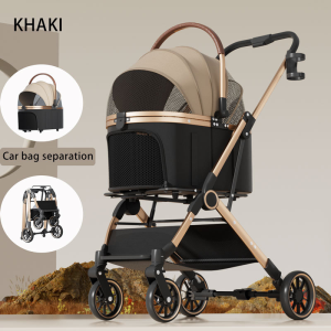 New pet car lightweight foldable puppy car special dog walking baby medium small dog cat outing supplies
