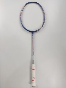 Mizuno Caliber S-Boost Dk.Blue/Silver/Orange Glow Raket Badminton