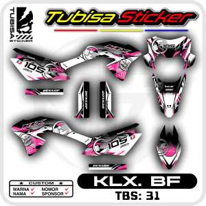 Sticker Striping Kawasaki KLX BF G SE - Stiker Striping Variasi KLX BF G SE. TBS.SF.31