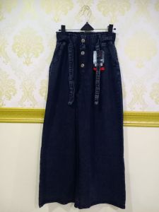 SAGITA FASHION - CELANA WANITA PANJANG PINGGANG KARET - JEANS SNOW HQ - CELANA JUMBO CELANA KULOT STANDAR DAN JUMBO