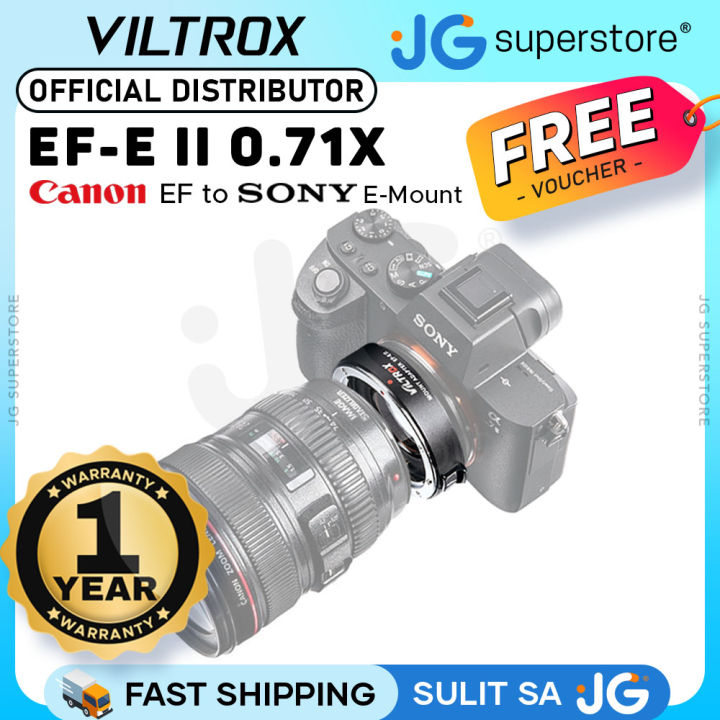 Viltrox Canon Lens On Sony A7ii Viltrox Mark V EF-E5 Canon EF Lens