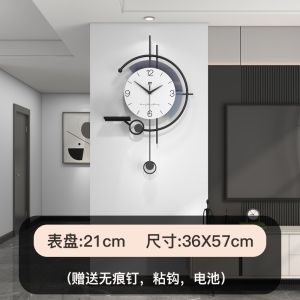 Living Room Large Swing Wall Clock Astronaut Modern Minimalist Pendulum Clock Not Ticking Silent Clock Creative Clocks Living Room Bedroom Home Large Size Decorative ClocksFast shipping