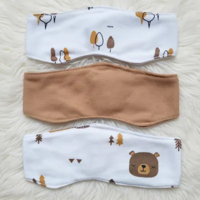 3Pc/1Pc Kacamata Jemur Bayi Penutup Mata Bayi Eye Mask Baby Seri Cokelat Poka ZAC04