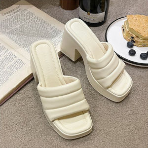 NQshop ปังมากแม่ รองเท้าส้นตึกแฟชั่นสำหรับผู้หญิง รุ่นนี้มี 4 สีให้เลือกหยิบจับ ยางดีมาก นุ่ม ใส่สบาย ราคาเข้าถึงง่ายมากๆ อยากได้จิ้มตะกร้าเลย