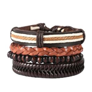 Trendy Mens Leather Bracelet Sophisticated Mens PU Leather Bracelet Accessory Ideal for Meetings or Parties