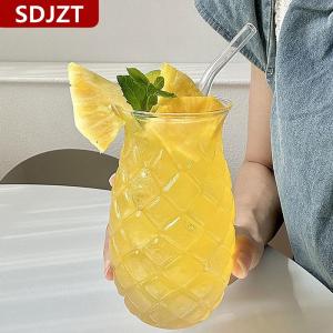 [COD] SDJZT แก้วค็อกเทลรูปสับปะรดขนาด480มล. ถ้วยน้ำดื่มสุดสร้างสรรค์แก้วน้ำใสแก้วไวน์แดงถ้วยสำหรับปาร์ตี้บาร์บ้าน