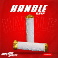 MOTORCYCLE HANDLE GRIP RUBBER WITH ALLOY BAR END B699-72 B798-78. 