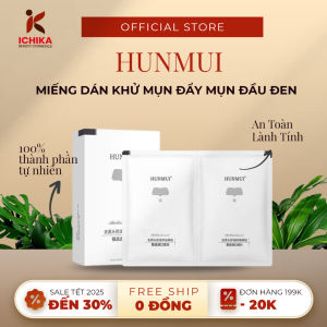 Miếng Dán Đẩy Nhân Mụn Khử Mụn Cám Đầu Đen HUNMUI – Dán Mũi HUNMUI Làm Sạch Mụn Cám Giảm Bóng Dầu Khử Thâm