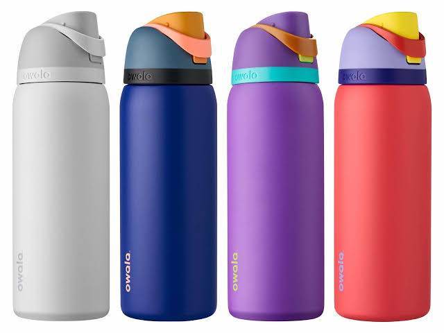 Owala FreeSip Insulated Stainless Steel Water Bottle with Straw for Sports  and Travel, BPA-Free, 24oz, Iced Breeze