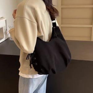 Fashionable Corduroy Slouchy Bag For Women Spacious Crossbody Bags Casual Shoulder Purse With Adjustable Strap