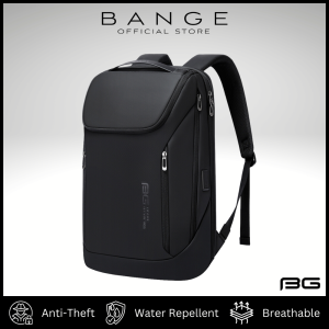 2517 BANGE Premium Quality Bag Backpack Anti Theft YKK Zipper Water Repellent Fabric Laptop Bag USB Charging Travel Office School Work Daily Bag