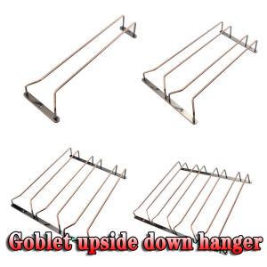 18 to 45cm Wine Glass Holder Goblet Under Cabinet Organizer Glass Holder Wine Glass Hanger For Bar Kitchen
