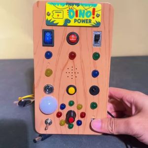 2026 Childrens Montessori LED Light Busy Board Simulation Switch Power Board Light Button Intelligence Early Education Learning Toys