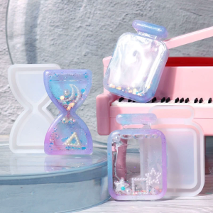 Nhựa khuôn silicon khuôn đúc cát nhựa Epoxy khuôn Shaker cho tự làm thủ công đồ treo trang trí