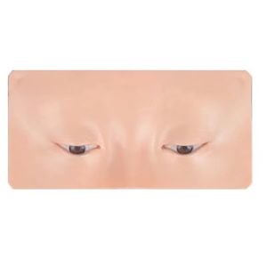 NO4 PANDA Silicone Material Makeup Practice Board Reusable 3D Realistic Model Eyebrow Tattoo Practice Skin Odor-free Multi-pourpose Eyeliner Training Face Pad Makeup Beauty Academy