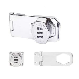 Stylish Without Key Combination Lock Easy Installion Accessory for Cabinet Door with Twist Knob Hasp Latches Designs