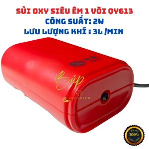 Máy sủi oxy siêu êm 1 vòi  2 vòi cho bể cá cảnh thủy sinh ( tặng kèm dây sủi và quả sủi )