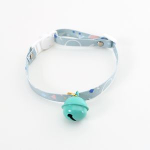 [Ready Stock]Pet cat dog collar with bell tag candy color pendant accessories Necklace