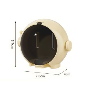 Toothbrush Holder Wall Mounted Tooth Brush Rack Punch-free  Astronaut Toothbrush Hook with Cover Tempat Letak Berus Gigi