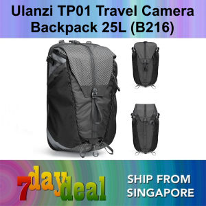 Ulanzi TP01 Travel Photography Backpack 25L with Rain Cover and Removable Padded Camera Insert (B216)