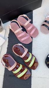 [Free Shipping] New fashionable sandals in stock for home and outdoor wear summer womens creative double-strap beach style