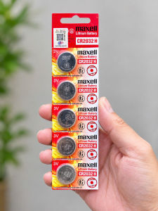 Vỉ 5 viên pin Maxell Cmos CR2032H /CR 2032H / 2032 Lithium 3V - Made In Japan