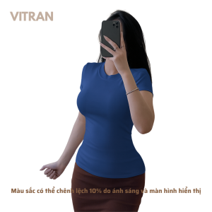 VITRAN BOUTIQUE Áo Babytee Dáng Dài Thun Cotton Borip Co Giãn 4 Chiều Màu Cổ Vịt Phong Cách Thời Trang Chất Liệu Mềm Mại Basic Cơ Bản Đơn Giản Minimal (A21)