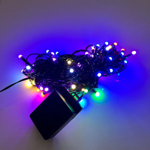 ไฟกระพริบ ไฟปีใหม่ ไฟคริสมาสต์ ปรับได้ 8 ระดับ หลอดLED หยดน้ำ กระพริบ 60 ดวง ยาว 9เมตร ใช้ตกแต่ง บ้าน ประดับสวน ตกแต่งตามเทศกาล กันน้ำ ต่อกันได้