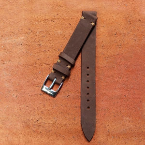 Strap Jam Kulit Sapi Crazy Horse Selapis Warna Coklat Bergaransi