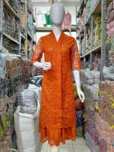 Dres Brokat Queen Dres Busui BIG SIZE Ld 120 Cm Dres Warna Ungu Dan Lainya