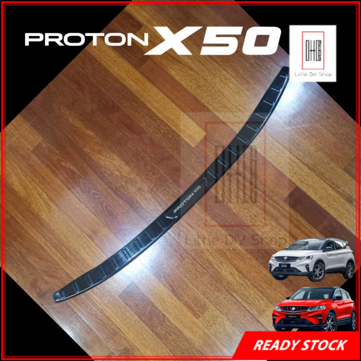 Proton X50 Rear Bumper Outer Stainless Steel Titinium Guard Protector ...