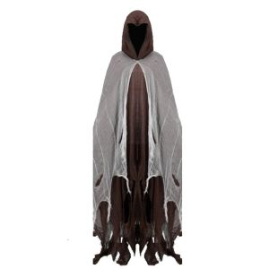 VERIDIAI Polyester Halloween Ghost Cloaks Wizard Photo Pros Dementors Cosplay Costume Cool Clothing Props Tattered Hooded Capes Day of The Dead Party