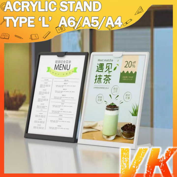 VK A4/A5/A6 Menu Holder Restaurant Desktop Display Billboard Shop Price ...