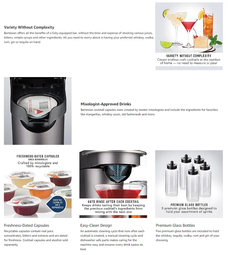 Bartesian Premium CT and Margarita Machine for The Home Bar with