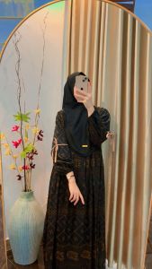 Warna Warni Brand Gamis Anjani Dress Pita Rayon Diamond | Gamis Wanita | Gamis Motif