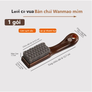 Bàn chải lông heo óc chó nano chất liệu tự nhiên dụng cụ làm sạch đánh bóng vòng hạt cườm