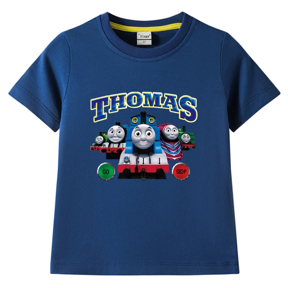 Baby Boys T-shirts Cartoon Thomas Train and Friend Print Short