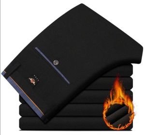 New Slim Fit Men Pants Stretch Trousers Mens Sunmmer Classic Casual Clothes Formal Straight Suits Long Pant