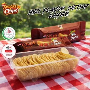 Potato Chips BBQ Flavor Natural Ingredients Crispy Snack 60g Premium Quality Healthy Crunch Didos