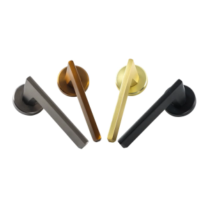 Khóa sắt và cửa nhôm chắc chắn phù hợp với cửa dày 38 50mm với khoảng cách trung tâm lắp đặt dễ dàng 58mm