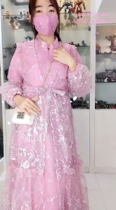 Alesha Dress Brukat: Desain Fashionable & Elegan