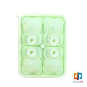 T.Z. แม่พิมพ์ทำน้ำแข็งรูปหมี ซิลิโคนทำน้ำแข็งรูปหมี ice cube mold